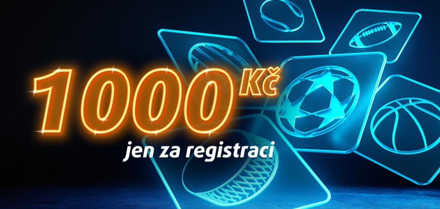 1 000 Kč zdarma jen za registraci