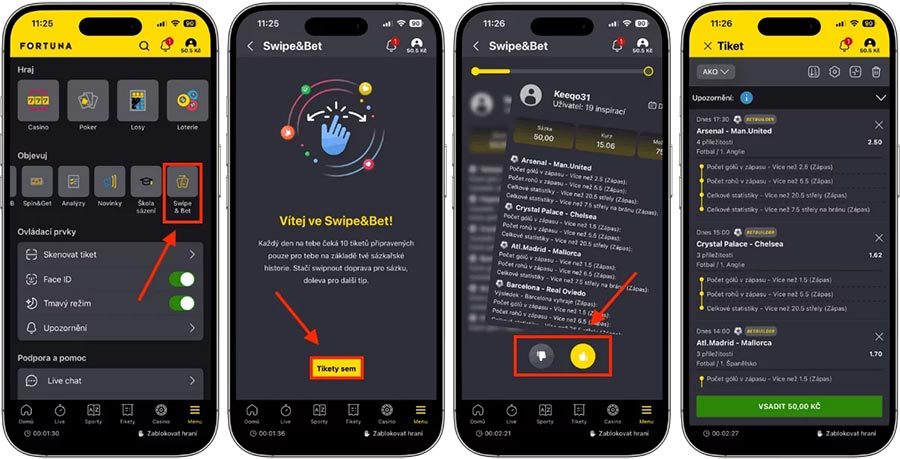 Swipe&Bet