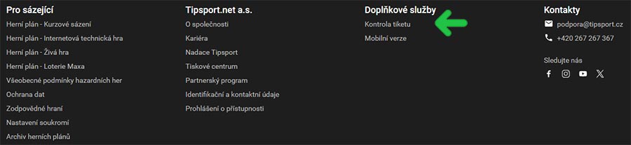 Kontrola tiketu