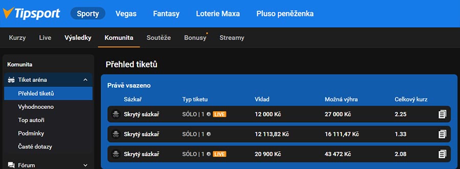 Tiket aréna